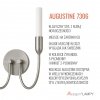 Kinkiet dwupłomienny świecznikowy klasyczny niklowany minimalistyczny dekoracyjny AUGUSTINE 7306 Argon 